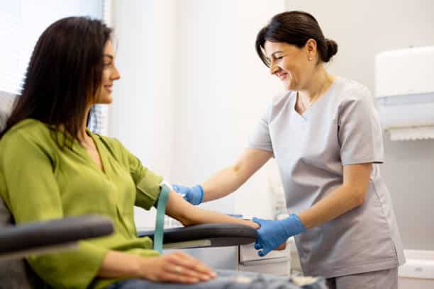 Private blood test clinic in Slough